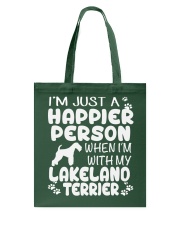 Happier Person Lakeland Terrier Tote Bag thumbnail