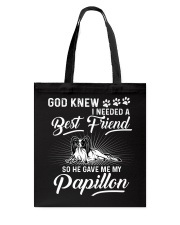 God Sent Best Friend Is My Papillon Tote Bag thumbnail