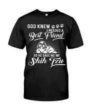 God Sent Best Friend Is My Shih Tzu Classic T-Shirt front