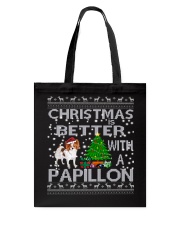 Christmas Is Better With A Papillon Tote Bag thumbnail