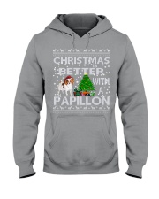 Christmas Is Better With A Papillon Hooded Sweatshirt thumbnail