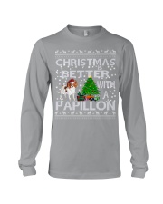Christmas Is Better With A Papillon Long Sleeve Tee thumbnail