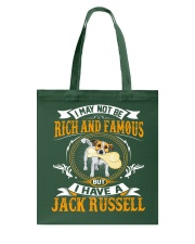 Rich And Famous WIth Jack Russell Tote Bag thumbnail