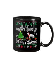 Crazy White Shepherd Lady Who Loves Christmas Mug thumbnail