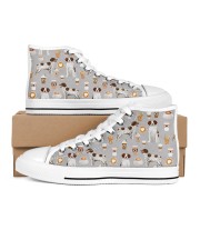 Brittany Spaniel Women's High Top White Shoes thumbnail