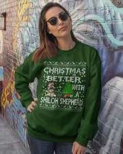 Christmas Is Better With My Shiloh Shepherd Crewneck Sweatshirt lifestyle-unisex-sweatshirt-front-3