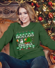 Nollaig Shona Crewneck Sweatshirt lifestyle-holiday-sweater-front-3