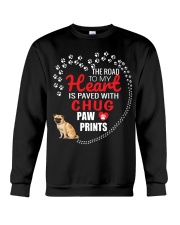 My Heart Paved With Chug Paw Prints Crewneck Sweatshirt thumbnail