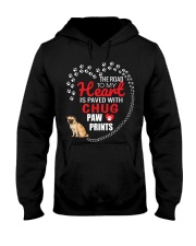 My Heart Paved With Chug Paw Prints Hooded Sweatshirt thumbnail