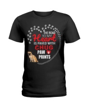 My Heart Paved With Chug Paw Prints Ladies T-Shirt thumbnail