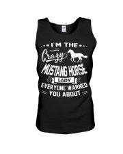 Crazy Mustang Horse Lady Unisex Tank thumbnail