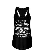 Crazy Mustang Horse Lady Ladies Flowy Tank thumbnail