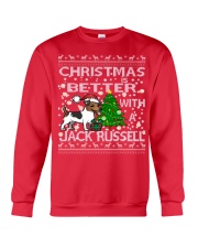 Christmas Is Better With A Jack Russell Crewneck Sweatshirt front