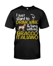 Drink Wine Bracco Italiano Classic T-Shirt thumbnail