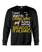Drink Wine Bracco Italiano Crewneck Sweatshirt thumbnail
