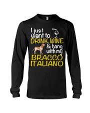 Drink Wine Bracco Italiano Long Sleeve Tee thumbnail