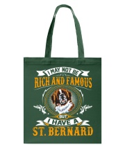 Saint Bernard Rich And Famous Tote Bag thumbnail