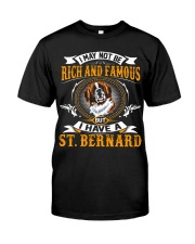 Saint Bernard Rich And Famous Classic T-Shirt front