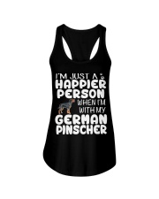 Happier Person German Pinscher Ladies Flowy Tank thumbnail