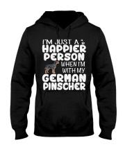 Happier Person German Pinscher Hooded Sweatshirt thumbnail