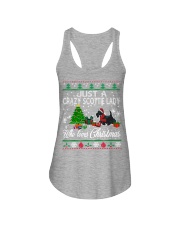 Crazy Scottie Lady Who Loves Christmas Ladies Flowy Tank thumbnail