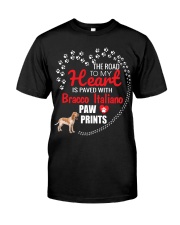 My Heart Paved With Bracco Italiano Paw Prints Classic T-Shirt thumbnail
