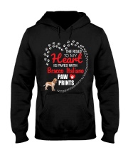My Heart Paved With Bracco Italiano Paw Prints Hooded Sweatshirt thumbnail