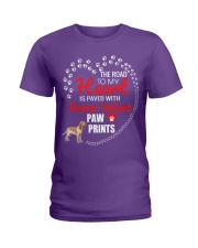 My Heart Paved With Bracco Italiano Paw Prints Ladies T-Shirt front