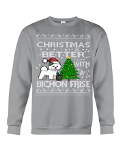 Christmas Is Better WIth A Bichon Frise Crewneck Sweatshirt tile