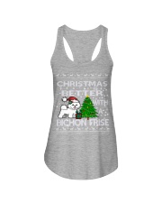 Christmas Is Better WIth A Bichon Frise Ladies Flowy Tank thumbnail