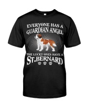Saint Bernard Is My Guardian Angel Classic T-Shirt front