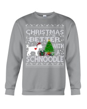 Christmas Is Better With A Schnoodle Crewneck Sweatshirt tile