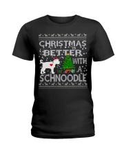 Christmas Is Better With A Schnoodle Ladies T-Shirt thumbnail