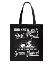 God Sent Best Friend Is My German Shepherd Tote Bag thumbnail