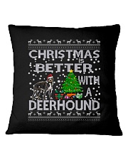 Christmas Is Better With A Deerhound Square Pillowcase thumbnail