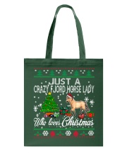 Crazy Fjord Horse Lady Who Loves Christmas Tote Bag thumbnail