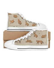 Savannah cat Men's High Top White Shoes thumbnail