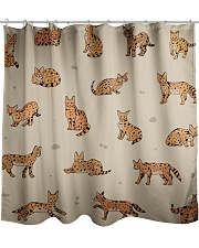 Savannah cat Shower Curtain thumbnail