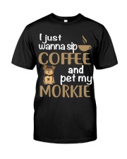 Drink Coffee WIth My Morkie Classic T-Shirt thumbnail