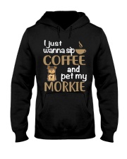 Drink Coffee WIth My Morkie Hooded Sweatshirt thumbnail