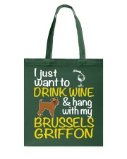 Drink Wine With My Brussels Griffon Tote Bag thumbnail