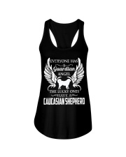 My Guardian Angel Is A Caucasian Shepherd Ladies Flowy Tank thumbnail