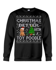 Christmas Is Better With A Toy Poodle Crewneck Sweatshirt tile
