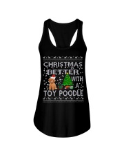 Christmas Is Better With A Toy Poodle Ladies Flowy Tank thumbnail