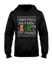 Christmas Is Better With A Toy Poodle Hooded Sweatshirt thumbnail