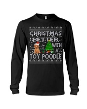 Christmas Is Better With A Toy Poodle Long Sleeve Tee thumbnail