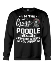 CRAZY POODLE LADY Crewneck Sweatshirt thumbnail