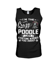 CRAZY POODLE LADY Unisex Tank thumbnail