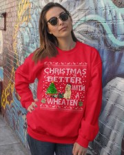Christmas Is Better With A Wheaten Crewneck Sweatshirt lifestyle-unisex-sweatshirt-front-3
