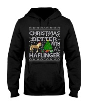 Christmas Is Better With A Haflinger Horse Hooded Sweatshirt thumbnail